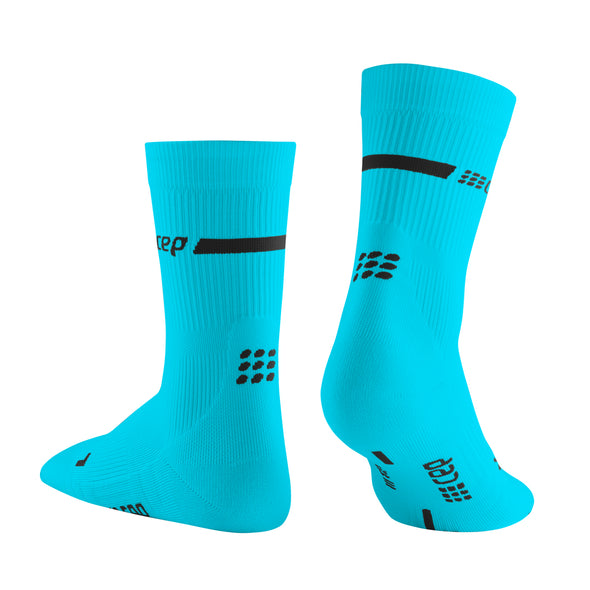 CEP Neon Blue Mid Cut Socks