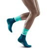 CEP Run Mid Cut Socks 4.0 Women's Ocean Petrol for running