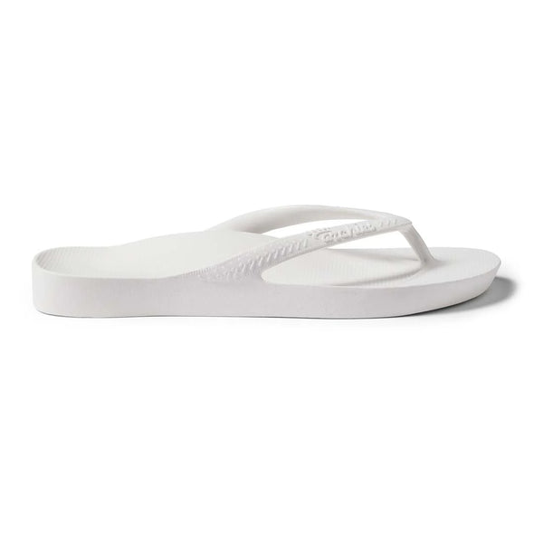 Archies Arch Support Thongs White