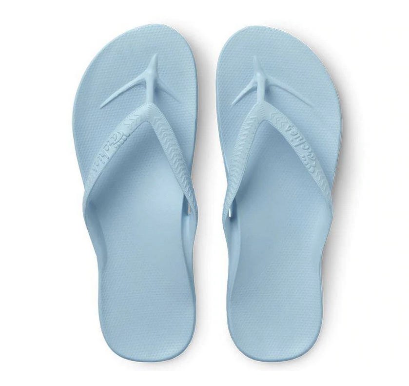 Archies Arch Support Thongs Sky Blue