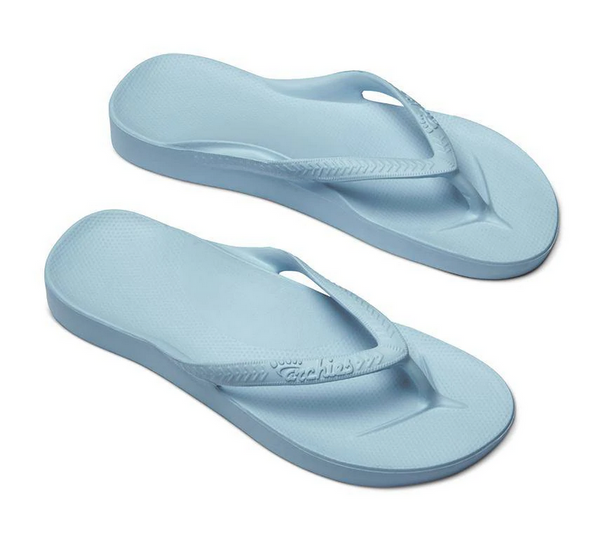 Archies Arch Support Thongs Sky Blue