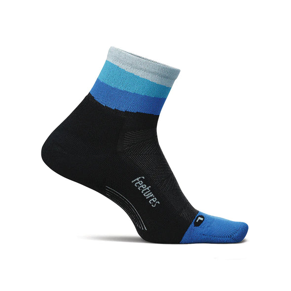 Feetures Elite Light Cushion Quarter Socks Oceanic Ascent