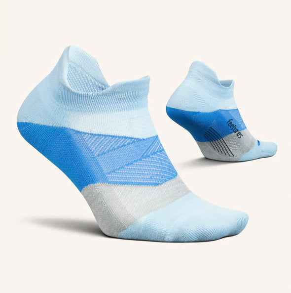 Feetures Elite Light Cushion No-Show Socks Big Sky Blue