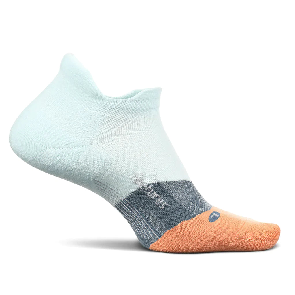 Feetures Elite Light Cushion No-Show Socks Blue Glass