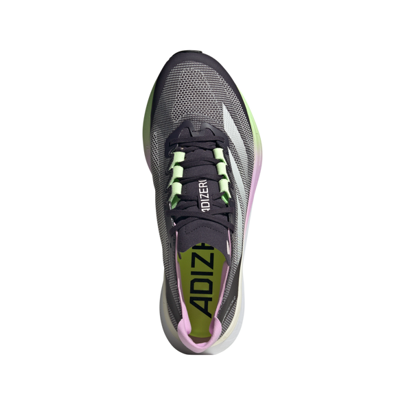 Adidas Adizero Boston 12 Men's Black Zero Metalic Green Spark running shoes