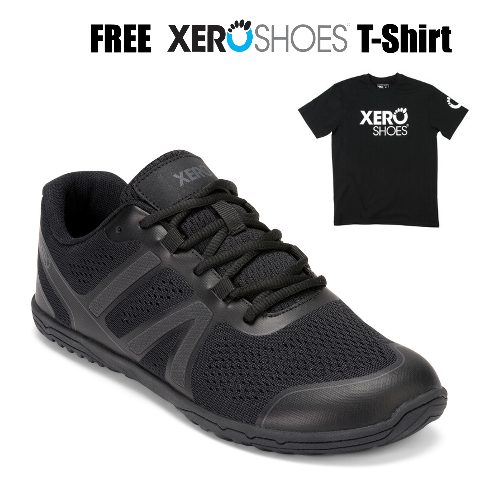 Xero HFS 2 Mens Black Asphalt Barefoot shoes