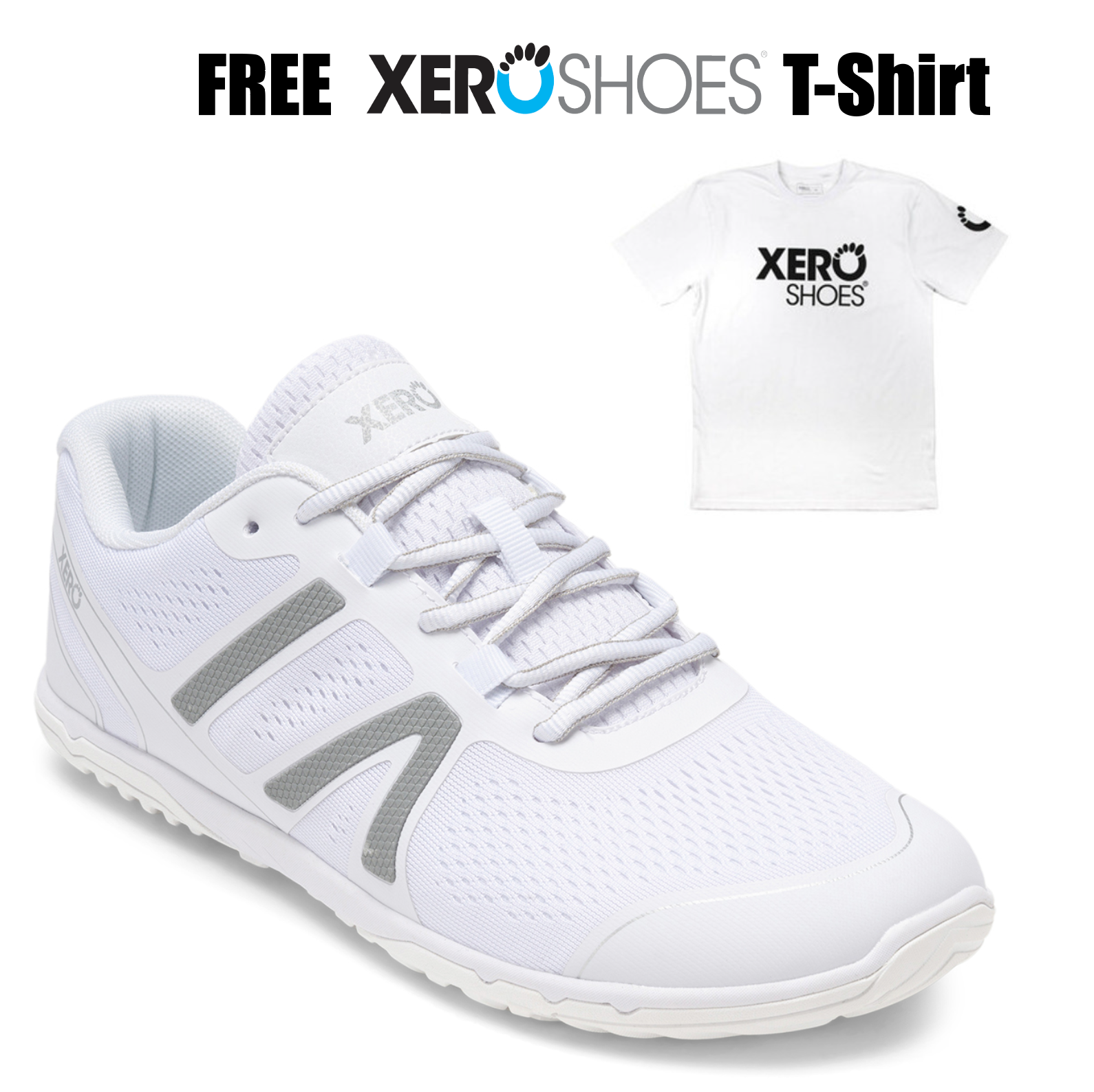 Xero HFS 2 Womens White barefoot shoes
