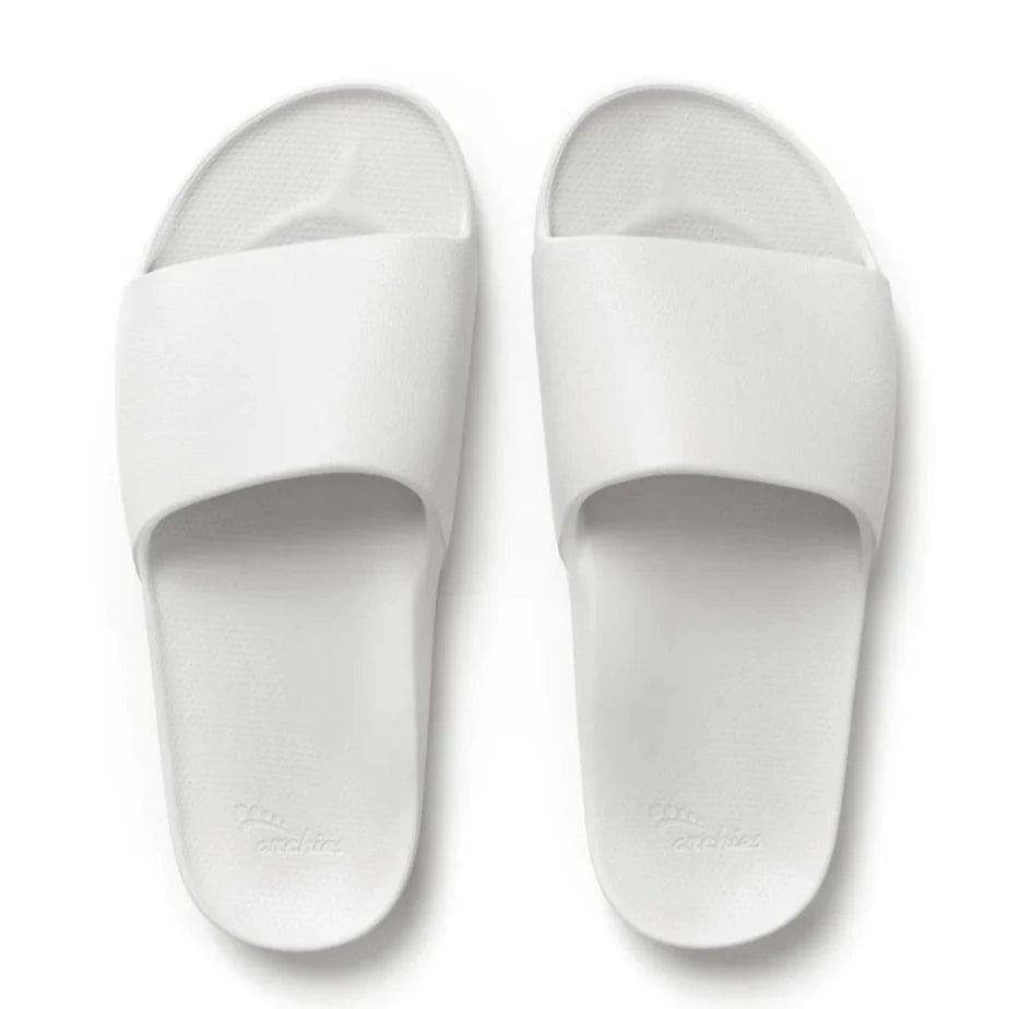 Archies Arch Support Slides White