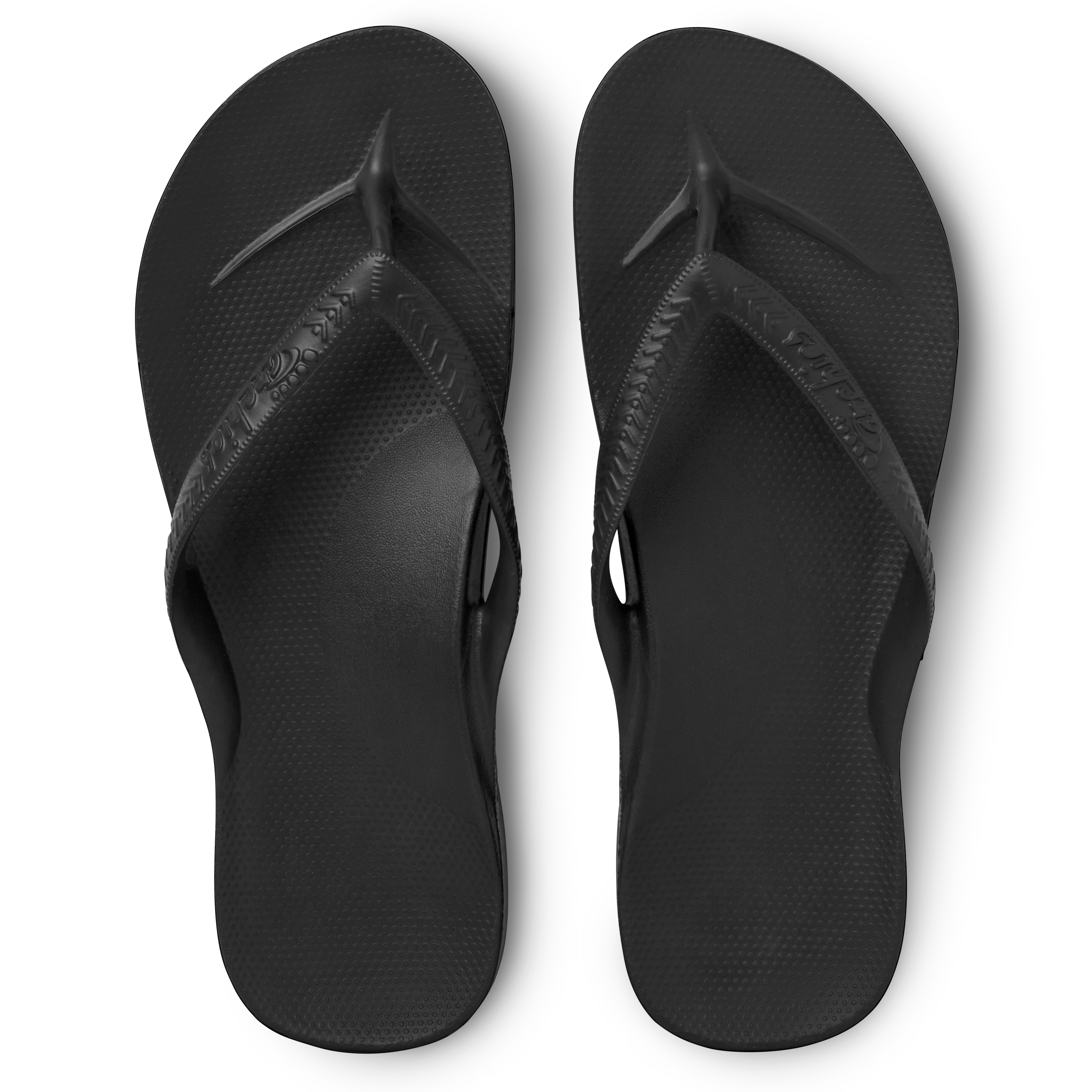Archies Arch Support Thongs Black