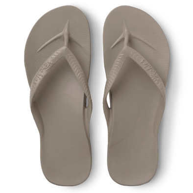 Archies Arch Support Thongs Taupe