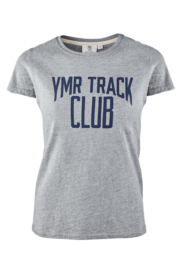 YMR Track Club Attack Women's T-Shirt Grey Navy